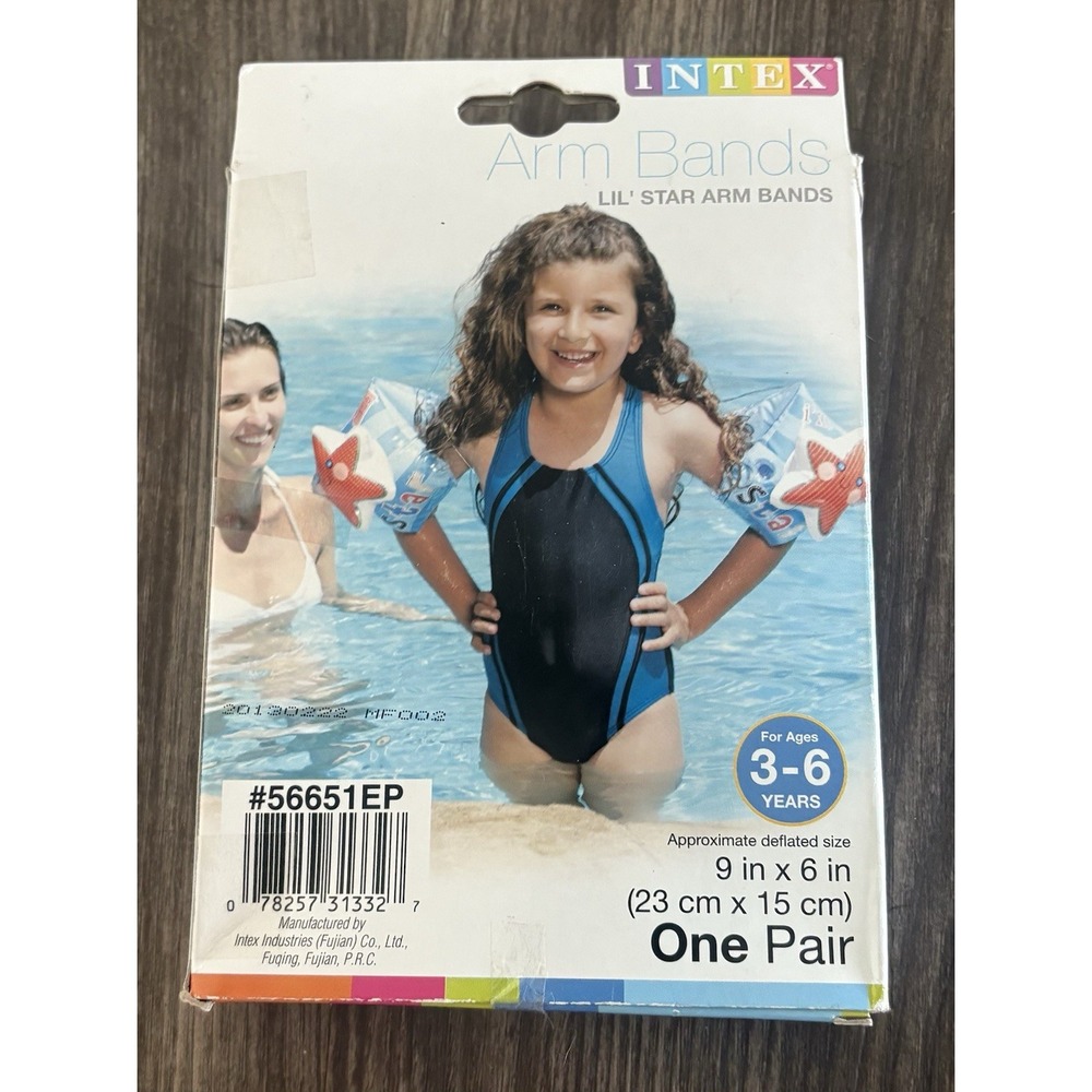 intex lil' star arm band floaties- starfish 3-6 Years Old 9 In‎ X 6 In
